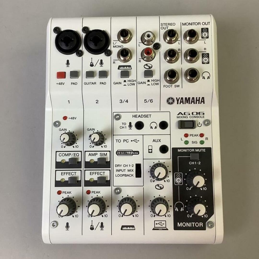 ヤマハ(ヤマハ)のYAMAHA（ヤマハ）/AG06 【中古】【USED】オーディオ・インターフェースUSBタイプ【成田ボンベルタ店】 楽器のDTM/DAW(オーディオインターフェイス)の商品写真