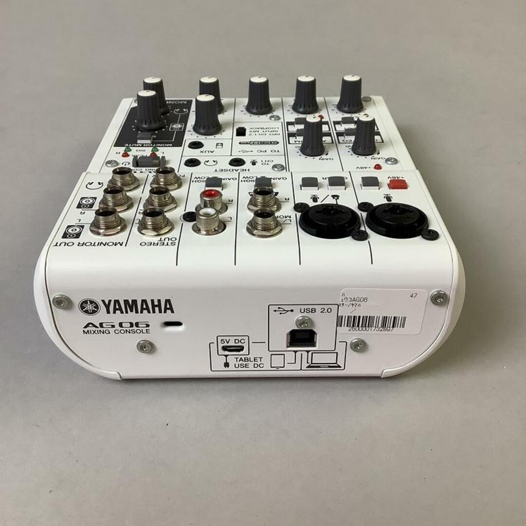 ヤマハ(ヤマハ)のYAMAHA（ヤマハ）/AG06 【中古】【USED】オーディオ・インターフェースUSBタイプ【成田ボンベルタ店】 楽器のDTM/DAW(オーディオインターフェイス)の商品写真