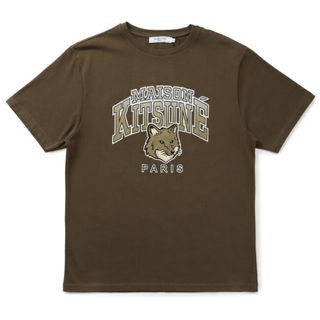 メゾンキツネ(MAISON KITSUNE')のメゾン キツネ MAISON KITSUNE シャツ アパレル メンズ CAMPUS FOX RELAXED TEE SHIRT Tシャツ  LM00112KJ0035 0001 P360(Tシャツ/カットソー(半袖/袖なし))