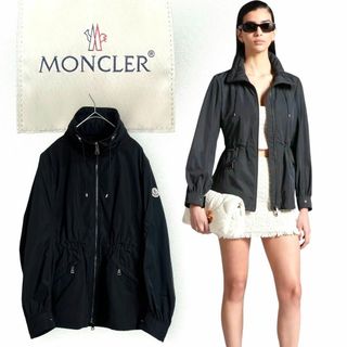 モンクレール(MONCLER)の現行品22万☆美品☆MONCLER EMET スプリングコート 0 ブラック 黒(スプリングコート)