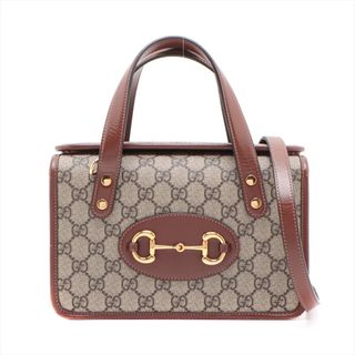 グッチ(Gucci)のグッチ GGスプリーム   ブラウン レディース ハンドバッグ(ハンドバッグ)