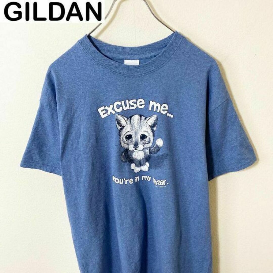 14’ GILDAN ギルダン　アニマル　プリント　Tシャツ　古着　ヴィンテージ メンズのトップス(Tシャツ/カットソー(半袖/袖なし))の商品写真