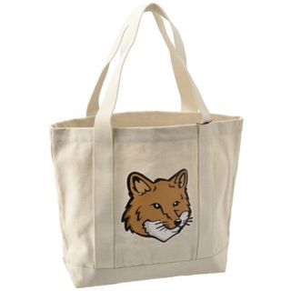 メゾンキツネ(MAISON KITSUNE')のメゾン キツネ MAISON KITSUNE バッグ メンズ FOX HEAD TOTE BAG トートバッグ  LW05101WW0050 0001 P700(トートバッグ)