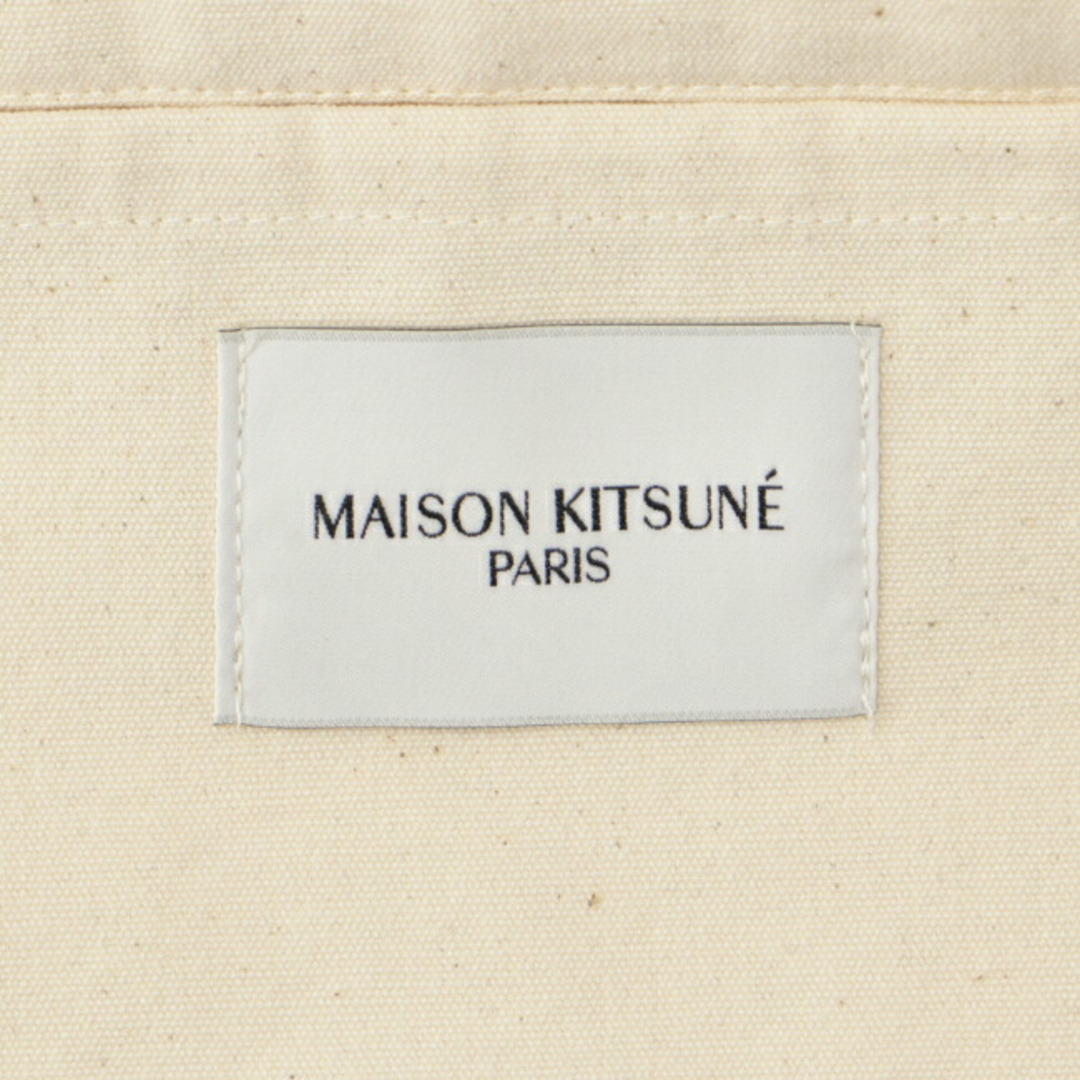 MAISON KITSUNE'(メゾンキツネ)のメゾン キツネ MAISON KITSUNE バッグ メンズ UPDATED PALAIS ROYAL SHOPPING BAG トートバッグ  LW05102WW0008 0001 P700 メンズのバッグ(トートバッグ)の商品写真