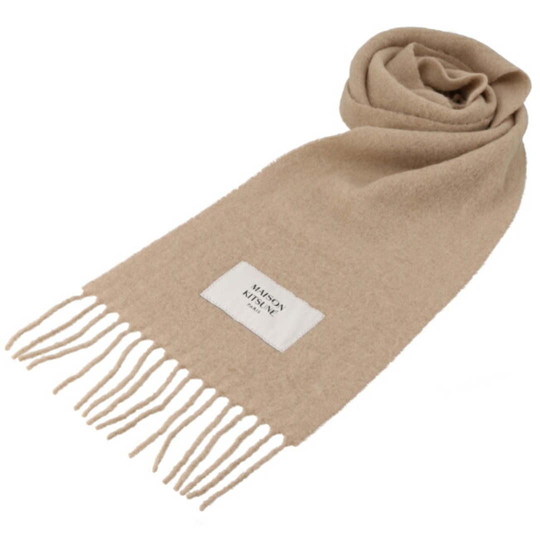 MAISON KITSUNE'(メゾンキツネ)のメゾン キツネ MAISON KITSUNE ストール メンズ BABY ALPACA PLAIN SCARF マフラー  LW06206WA0022 0012 P255 メンズのファッション小物(マフラー)の商品写真