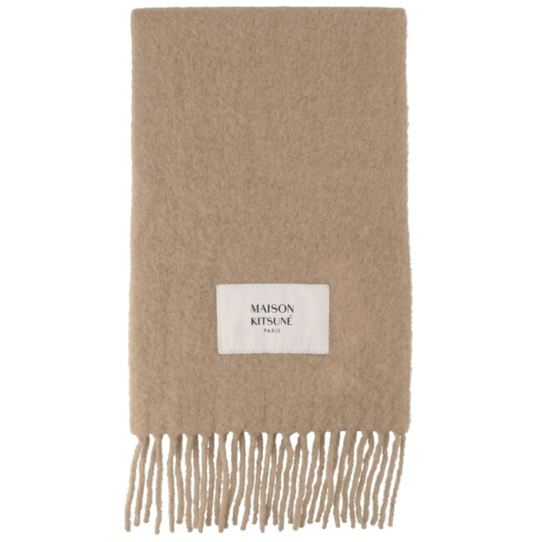 MAISON KITSUNE'(メゾンキツネ)のメゾン キツネ MAISON KITSUNE ストール メンズ BABY ALPACA PLAIN SCARF マフラー  LW06206WA0022 0012 P255 メンズのファッション小物(マフラー)の商品写真