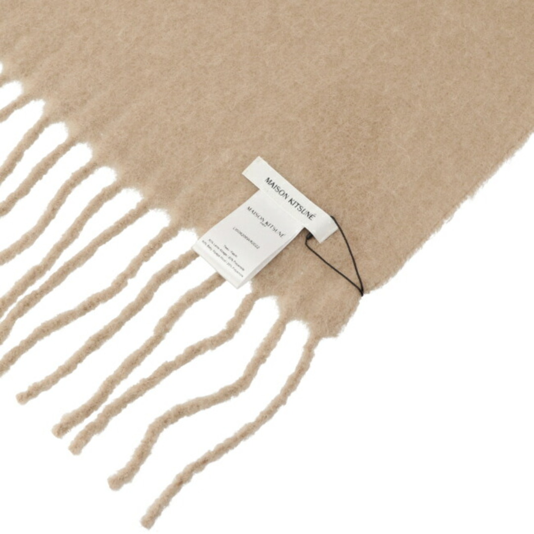 MAISON KITSUNE'(メゾンキツネ)のメゾン キツネ MAISON KITSUNE ストール メンズ BABY ALPACA PLAIN SCARF マフラー  LW06206WA0022 0012 P255 メンズのファッション小物(マフラー)の商品写真