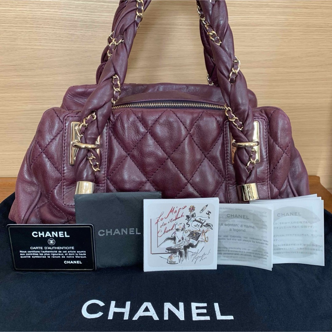 CHANEL(シャネル)の◆レア◆ CHANEL シャネル マトラッセ パープル ヴィンテージ ステッチ レディースのバッグ(ショルダーバッグ)の商品写真