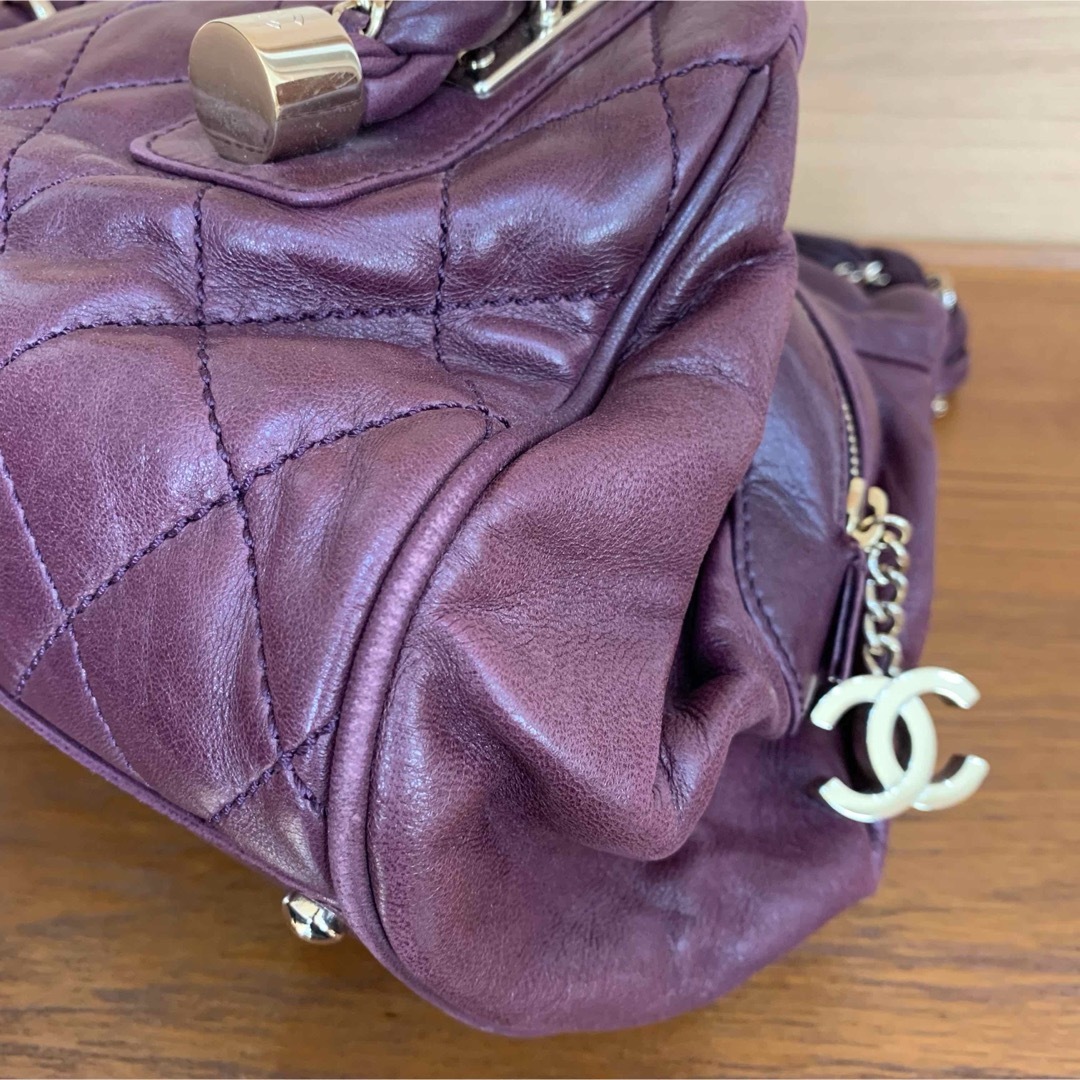 CHANEL(シャネル)の◆レア◆ CHANEL シャネル マトラッセ パープル ヴィンテージ ステッチ レディースのバッグ(ショルダーバッグ)の商品写真