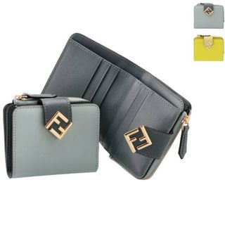 フェンディ(FENDI)のフェンディ FENDI 財布 二つ折り FFダイヤモンド コンパクトウォレット 二つ折り財布 2024年春夏新作 8M0490 ALV4(財布)