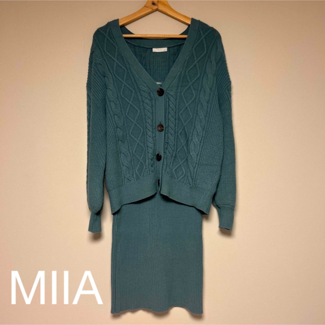 MIIA(ミーア)のMIIA ニットワンピース　セット レディースのレディース その他(セット/コーデ)の商品写真