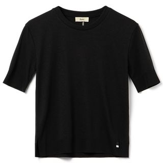 ヘルノ(HERNO)のヘルノ HERNO 半袖ニット Tシャツ GLAM KNIT EFFECT サマーニット リブニット ショートスリーブニット 2024年春夏新作 JG000223D 52056 9300(Tシャツ(半袖/袖なし))