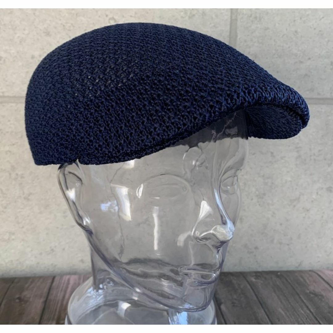 送料込 帽子 XL 大きいサイズ サーモ ハンチング アイビー メッシュ NV メンズの帽子(ハンチング/ベレー帽)の商品写真