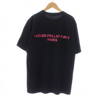 ルシアンペラフィネ(Lucien pellat-finet)のルシアンペラフィネ Tシャツ カットソー 半袖 ロゴ プリント スカル M 黒(Tシャツ/カットソー(半袖/袖なし))