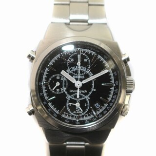 セイコー(SEIKO)のSEIKO SUS 腕時計 クロノグラフ クォーツ 文字盤黒 7T32-9000(腕時計)