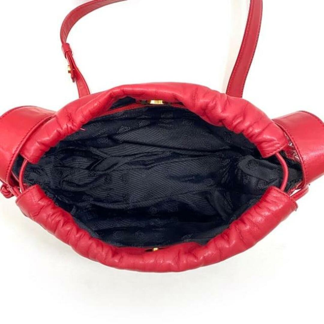 LOEWE - ロエベ ショルダーバッグ レッド アナグラム 巾着 美品 LOEWE - ロエベ ショルダーバッグ レッド アナグラム 巾着 美品