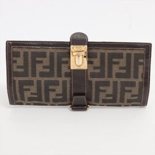 フェンディ(FENDI)のフェンディ  キャンバス×レザー  ブラウン ユニセックス その他小物(その他)