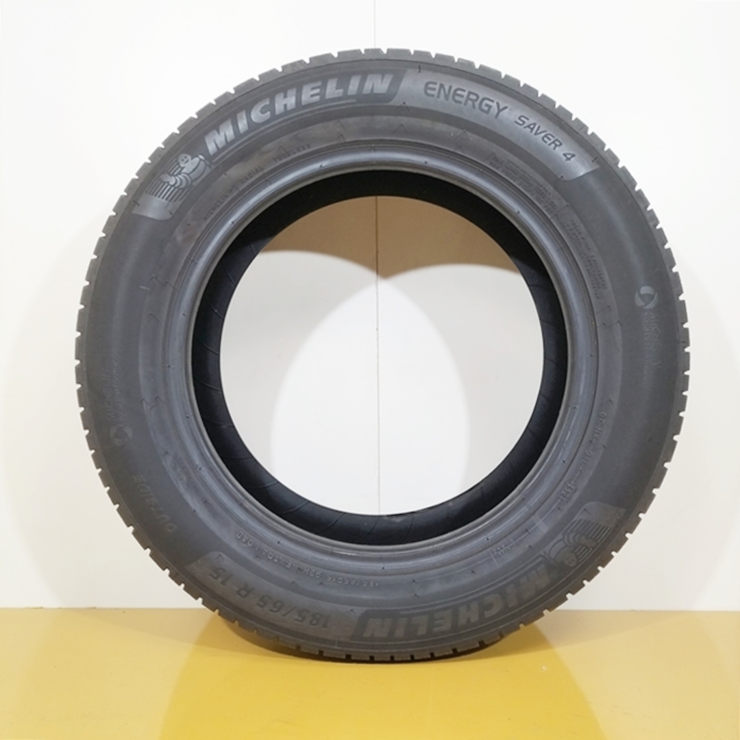 送料無料 MICHELIN ミシュラン 185/65R15 92H ENERGY SAVER 4 夏タイヤ サマータイヤ 4本セット [ A3546 ] 【中古タイヤ】 自動車/バイクの自動車(タイヤ・ホイールセット)の商品写真