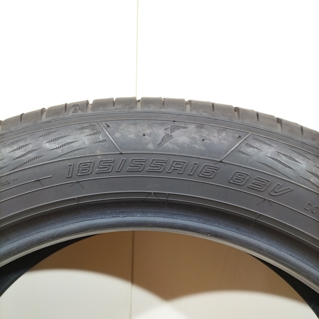 送料無料 GOODYEAR グッドイヤー 185/55R16 83V EfficientGrip ECO EG02 夏タイヤ サマータイヤ 4本セット [ A3549 ] 【中古タイヤ】 自動車/バイクの自動車(タイヤ・ホイールセット)の商品写真