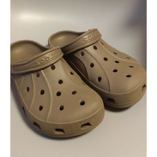 クロックス(crocs)のcrocs クロックス 茶系 M7 W9 中古美品(サンダル)