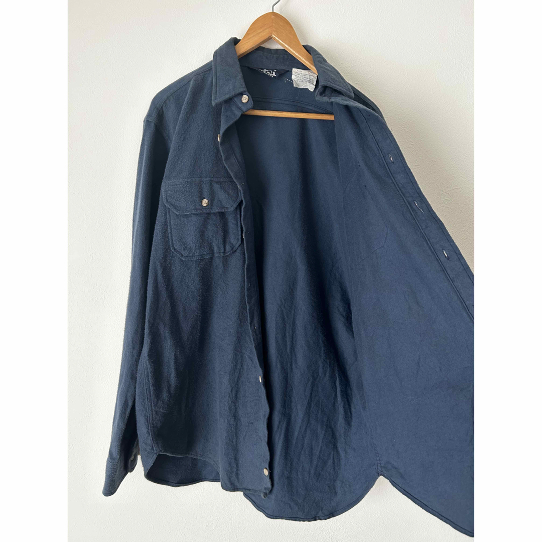 WOOLRICH(ウールリッチ)のWOOLRICH ウールリッチ　シャモアクロスシャツ　長袖シャツ　80's 古着 メンズのトップス(シャツ)の商品写真