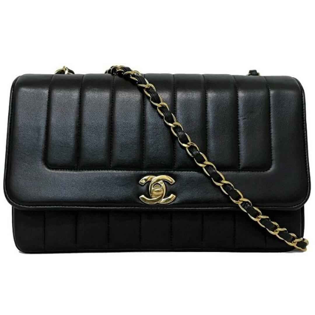 CHANEL - シャネル チェーン ショルダーバッグ ブラック CHANEL - シャネル チェーン ショルダーバッグ ブラック