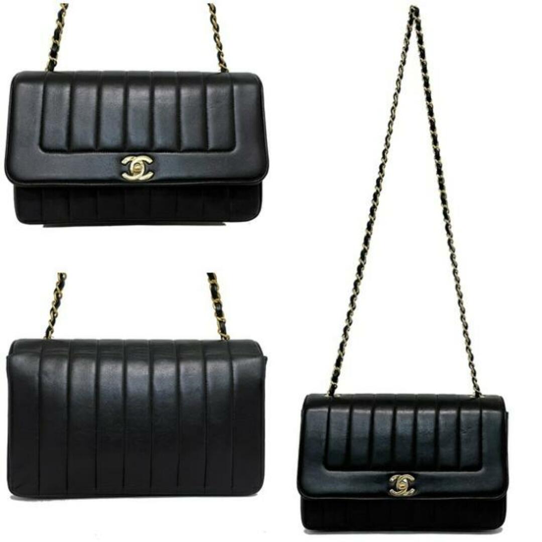 CHANEL - シャネル チェーン ショルダーバッグ ブラック CHANEL - シャネル チェーン ショルダーバッグ ブラック