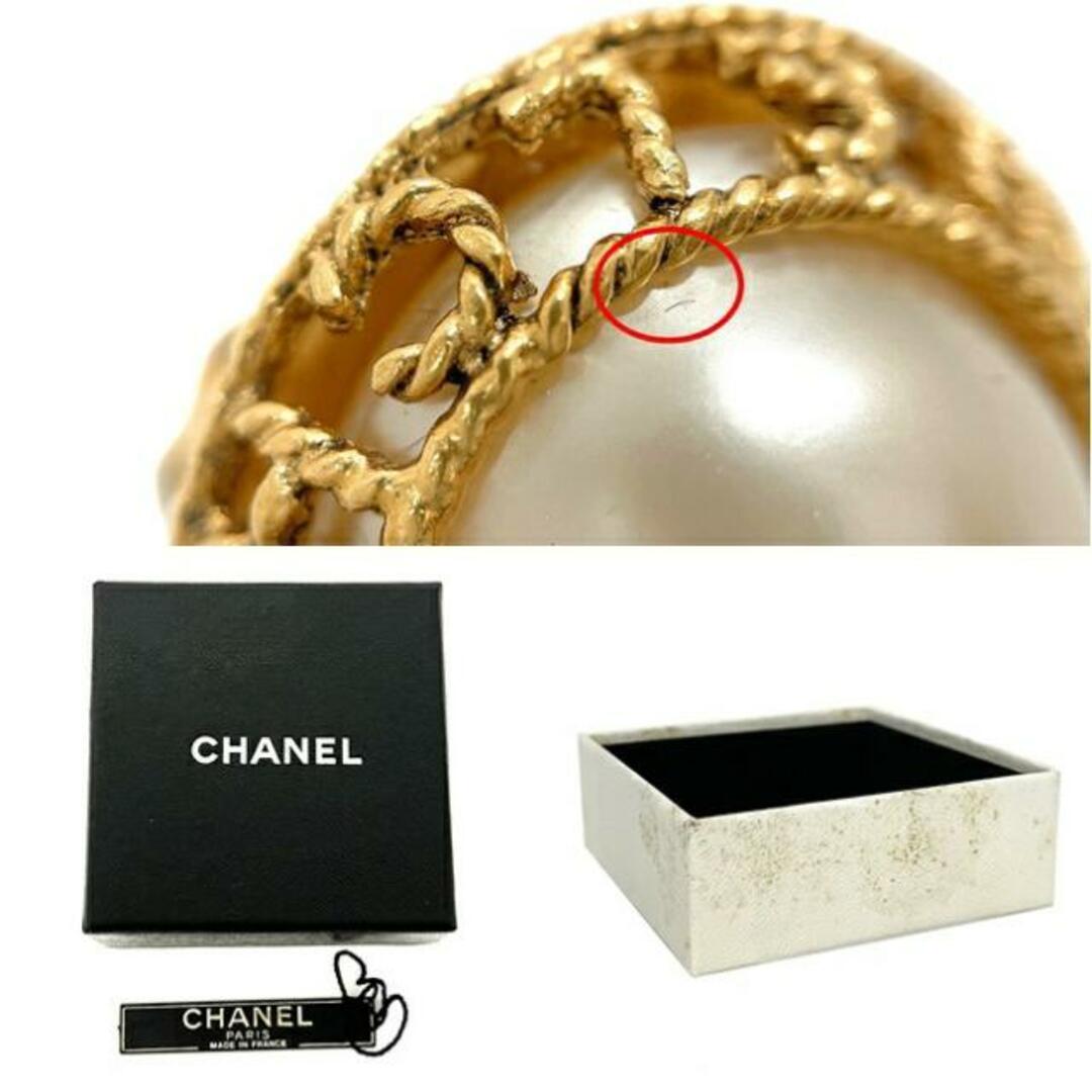 今季ブランド イヤリング シャネル - CHANEL ゴールド GP 美品 パールホワイト イヤリング