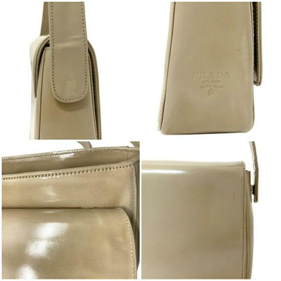 PRADA - プラダ ショルダーバッグ ベージュ 美品 レザー 中古 PRADA - プラダ ショルダーバッグ ベージュ 美品 レザー 中古