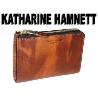 キャサリンハムネット(KATHARINE HAMNETT)の490-59202 【キャサリン ハムネット】 財布 ダークブラウン 『新品』(折り財布)