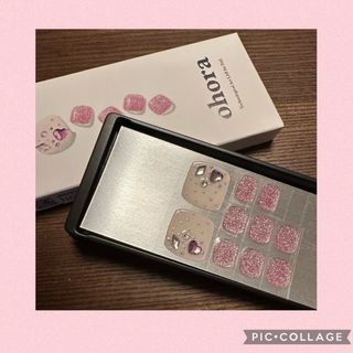 オホーラ(ohora)の完売品♡ohora♡P HEART BEAT♡ジェルネイルシールフット10枚(ネイル用品)