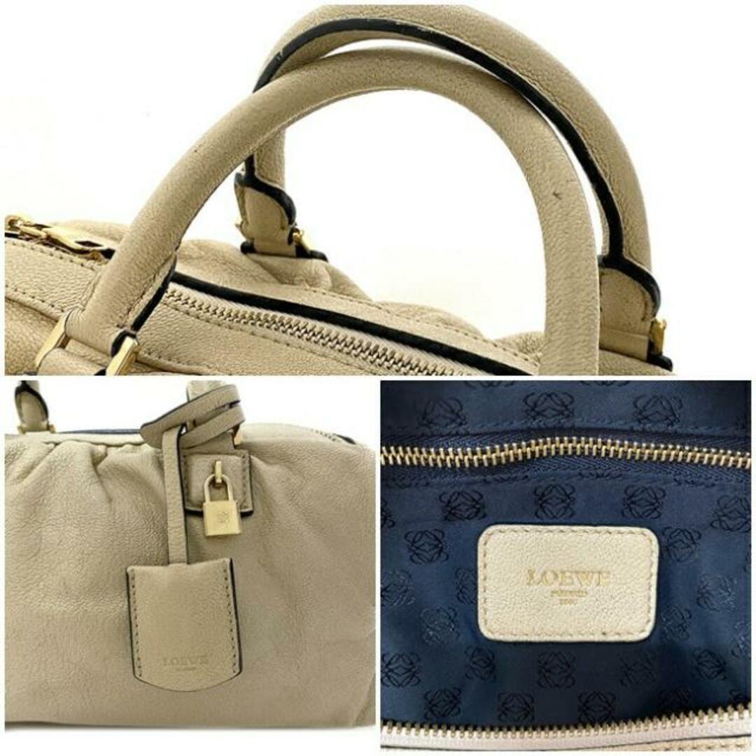 LOEWE - ロエベ 2way バッグ ゴールド ラメ アナグラム 美品 LOEWE - ロエベ 2way バッグ ゴールド ラメ アナグラム 美品