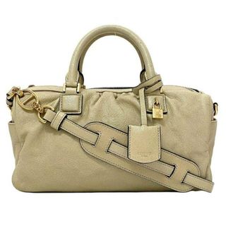 ロエベ(LOEWE)のロエベ 2way バッグ ゴールド ラメ アナグラム 美品 レザー 中古 LOEWE ミニ ボストン ハンドバッグ ヴィンテージ シンプル ミニバッグ ファスナー シャンパンゴールド 定番 人気 オシャレ 女性 レディース プレゼント(ハンドバッグ)