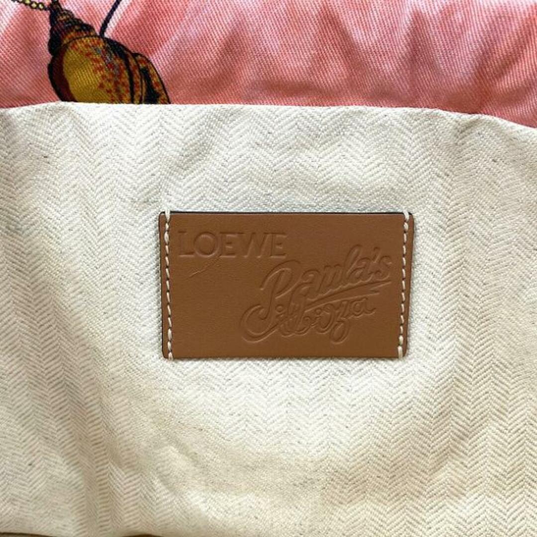 LOEWE - ロエベ 巾着 ポーチ ドロー ストリング ピンク マルチ LOEWE - ロエベ 巾着 ポーチ ドロー ストリング ピンク マルチ