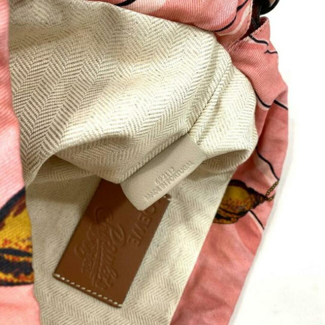 LOEWE - ロエベ 巾着 ポーチ ドロー ストリング ピンク マルチ LOEWE - ロエベ 巾着 ポーチ ドロー ストリング ピンク マルチ