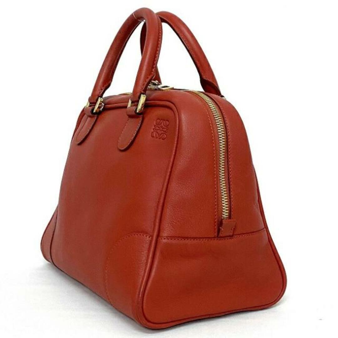 LOEWE(ロエベ)のロエベ 2way バッグ アマソナ 75 レッド アナグラム 301.30.L03 美品 レザー 中古 LOEWE ハンドバッグ ショルダー スクエア シンプル ミニ ボストン 肩掛け 本革 定番 人気 オシャレ 女性 レディース 通勤 レディースのバッグ(ハンドバッグ)の商品写真