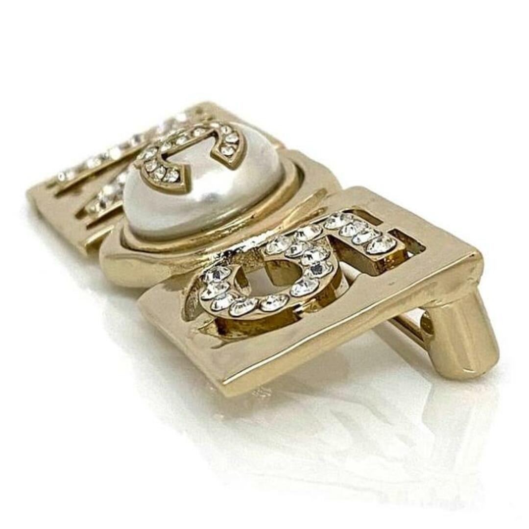 【希望者のみラッピング無料】 シャネル - CHANEL ブローチ GP 美品 NO5 ホワイト ゴールド ブローチ
