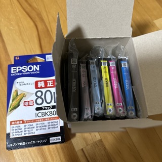 エプソン(EPSON)のEPSON インクカートリッジ IC6CL80L 6種+ライトマゼンタ×2+黒1(その他)