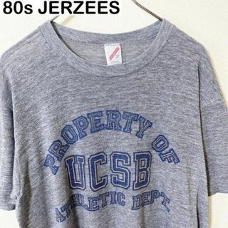 JERZEES - USA製　80s JERZEES S/S プリント　Tシャツ　古着　ヴィンテージ