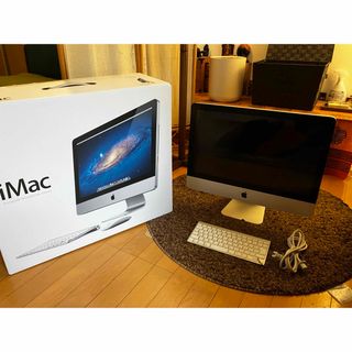 アップル(Apple)のiMac 2011 と　キーボード　元箱付き(デスクトップ型PC)