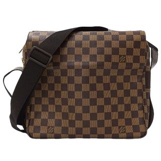 ルイヴィトン(LOUIS VUITTON)のルイ ヴィトン LOUIS VUITTON バッグ ダミエ メンズ ブランド ショルダーバッグ ナヴィグリオ N45255 ブラウン 大容量 斜め掛け おしゃれ 【中古】(ショルダーバッグ)