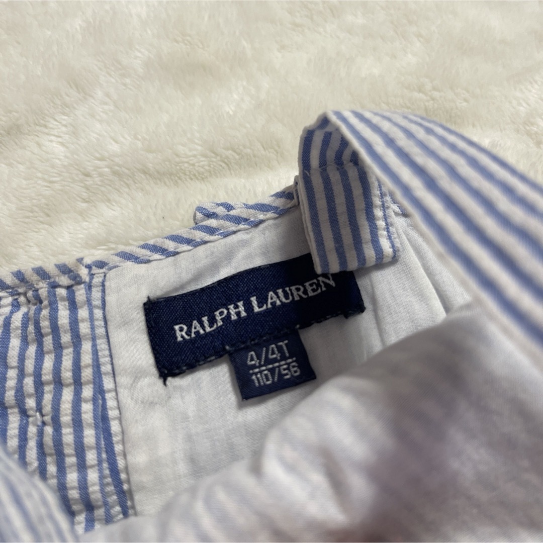 Ralph Lauren(ラルフローレン)のRalph Lauren ストライプ ワンピース ラルフローレン キッズ キッズ/ベビー/マタニティのキッズ服女の子用(90cm~)(ワンピース)の商品写真