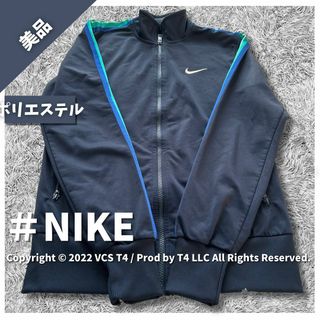 ナイキ(NIKE)の【美品】ナイキ パーカー M ネイビー ブランド刺繍 ポリエステル ✓2970(パーカー)