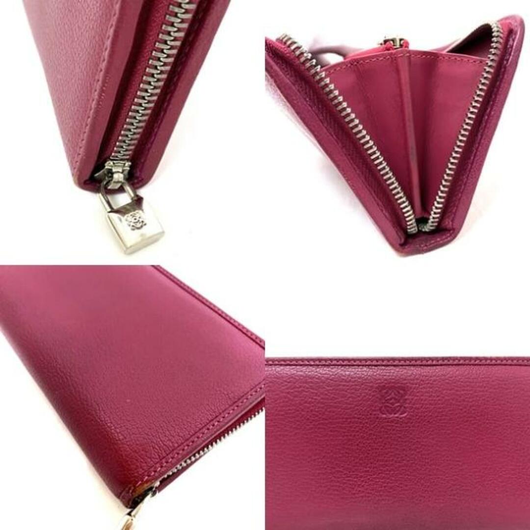 LOEWE - ロエベ ラウンドファスナー 長財布 ショッキングピンク LOEWE - ロエベ ラウンドファスナー 長財布 ショッキングピンク