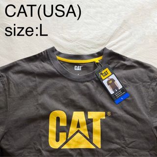 CAT(USA)コットンロゴグラフィックTシャツ(Tシャツ/カットソー(半袖/袖なし))