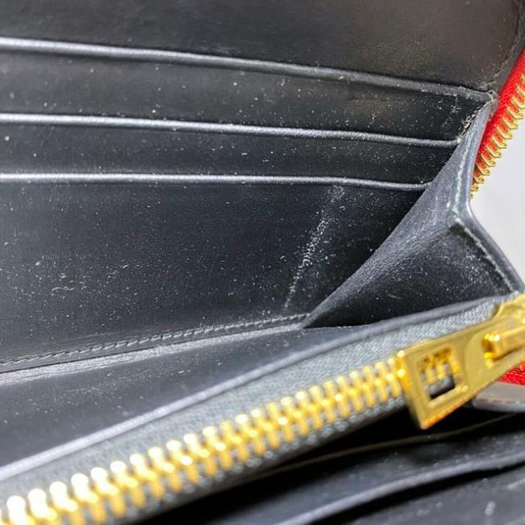 ロエベ ラウンドファスナー 長財布 レッド ゴールド リピート ロエベ ラウンドファスナー 長財布 レッド ゴールド リピート