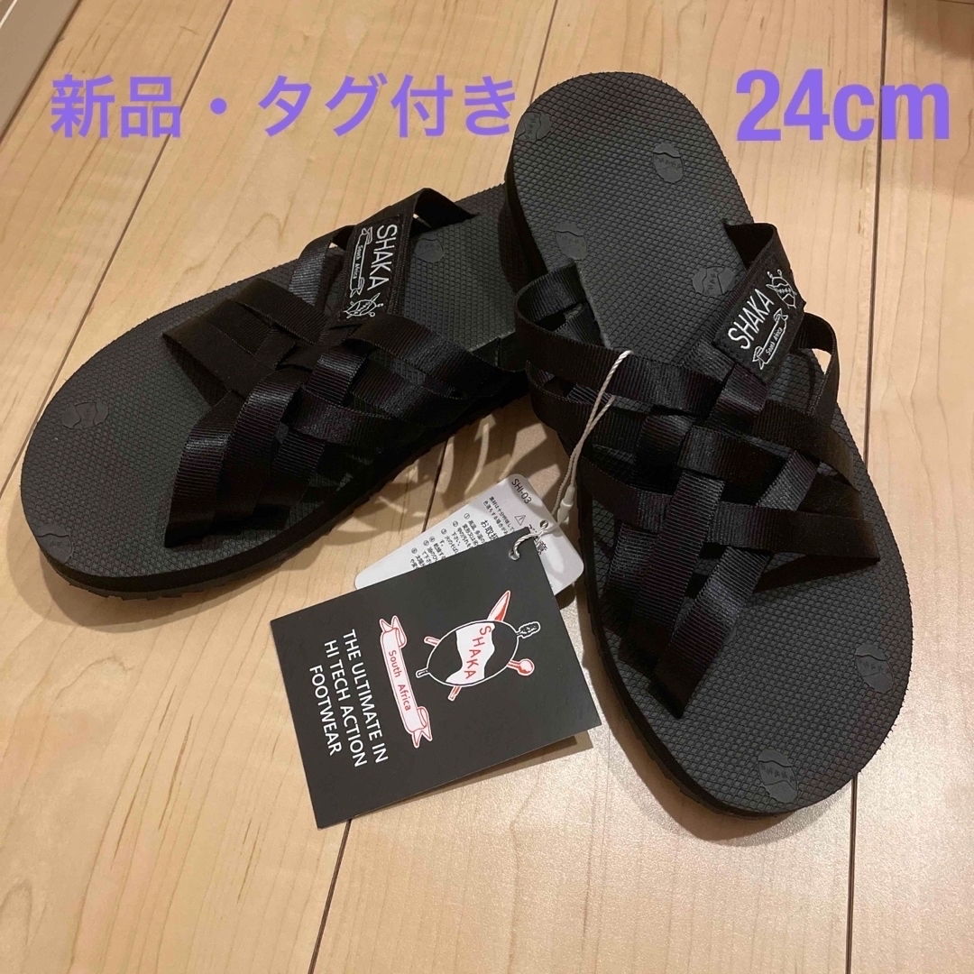 SHAKA(シャカ)の【新品】SHAKA シャカ サンダル LOS CABOS 24 黒 スポーツ レディースの靴/シューズ(サンダル)の商品写真