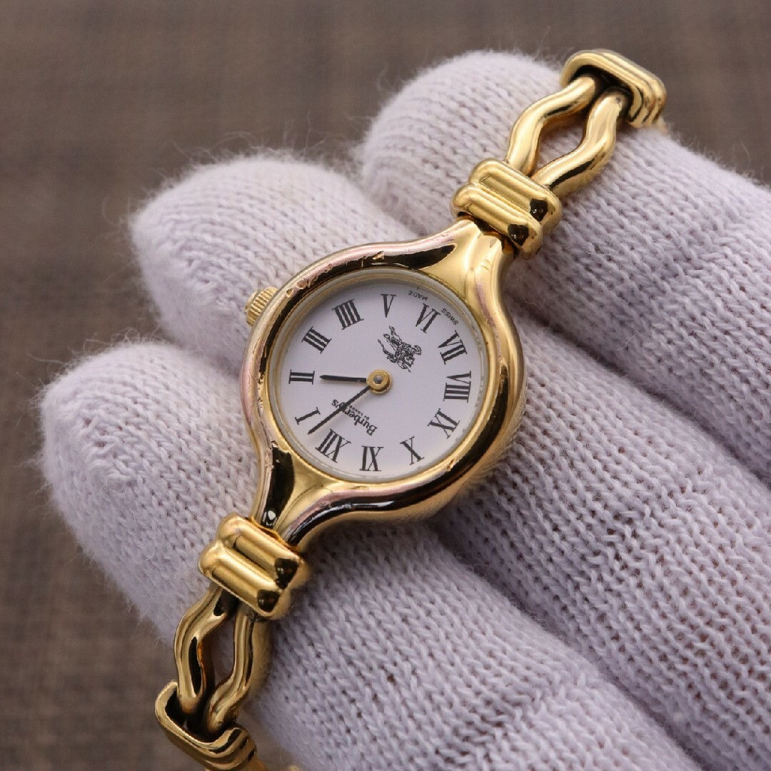 BURBERRY(バーバリー)の正規品【新品電池】BURBERRY 7000/動作良好 ゴールド バーバリー レディースのファッション小物(腕時計)の商品写真