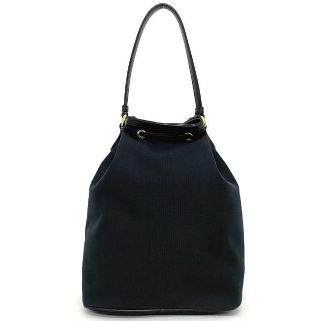 PRADA - プラダ 2way バケット バッグ ブラック ゴールド NERO PRADA - プラダ 2way バケット バッグ ブラック ゴールド NERO