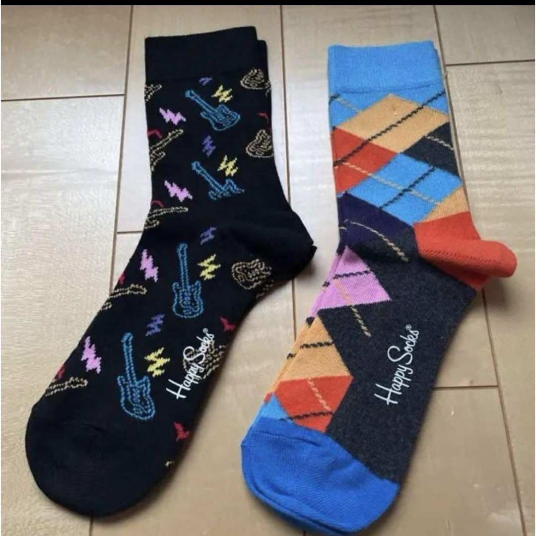 Happy Socks(ハッピーソックス)の【新品・未使用】ハッピーソックス☆キッズ　17〜19cm 6足セット キッズ/ベビー/マタニティのこども用ファッション小物(靴下/タイツ)の商品写真